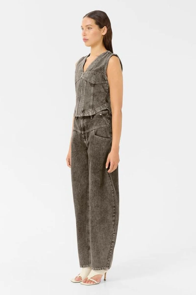 Gestuz - Gzjosie Barrel Jeans 10910303 - 107905 - Greige Denim Wash