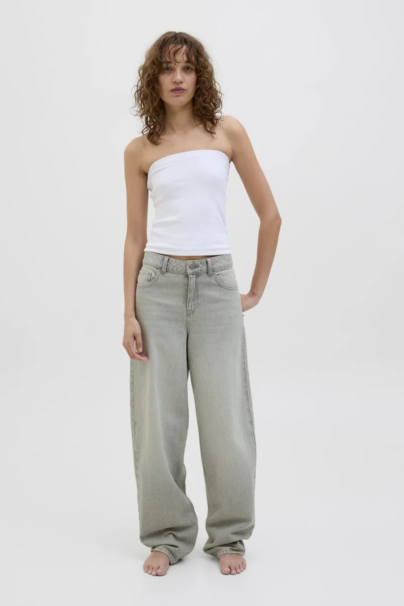 Jjxx - Jxfuji Barrel Jeans R210 - 4716363 Light Grey Denim