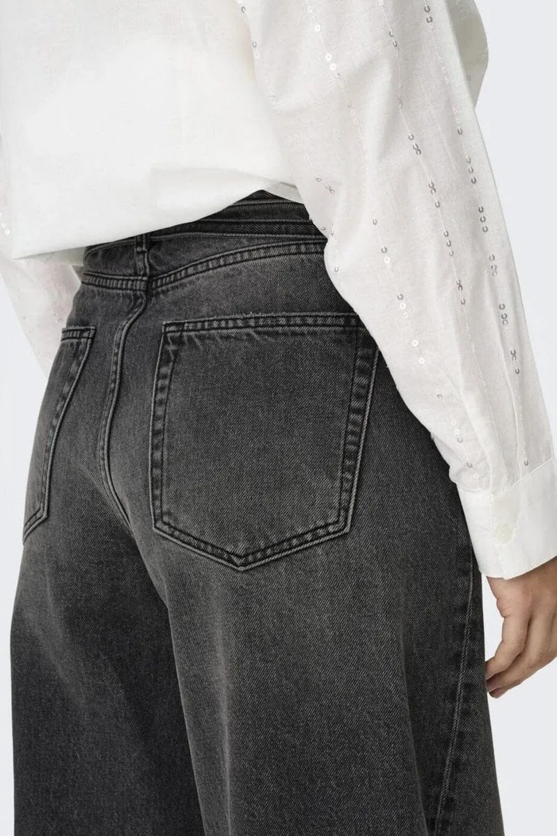 Only - Onlgianna Straight Dot980 - 4740253 Washed Black