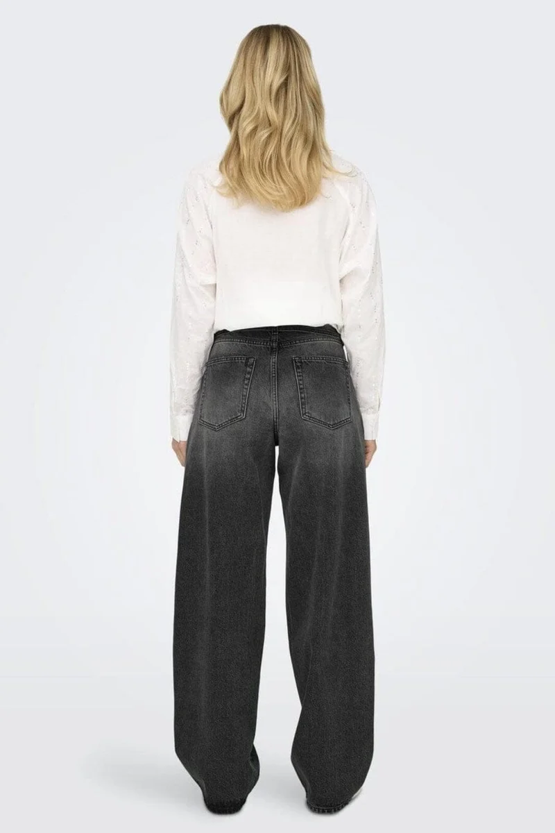 Only - Onlgianna Straight Dot980 - 4740253 Washed Black