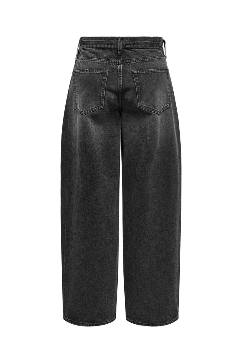 Only - Onlgianna Straight Dot980 - 4740253 Washed Black