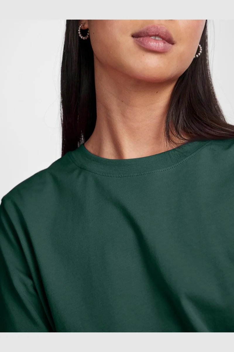 Pieces - Pcria Ss Solid Tee - 4280166 Trekking Green
