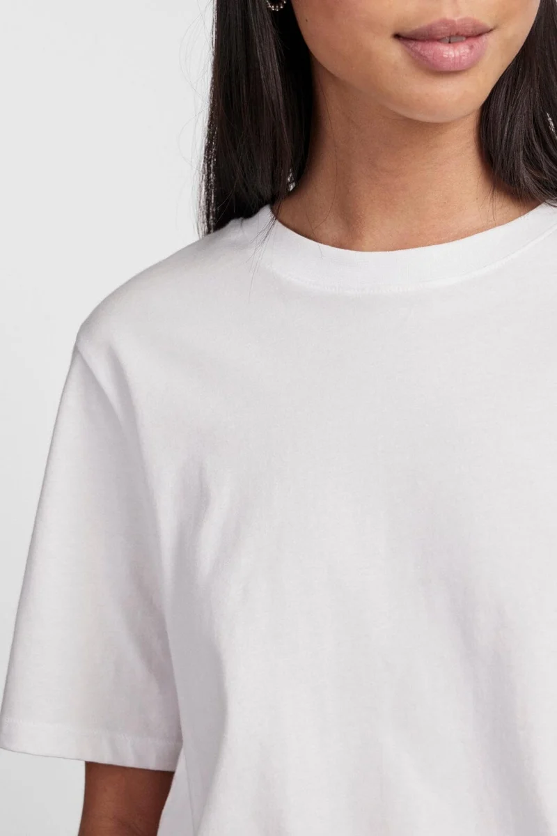 Pieces - Pcria Ss Solid Tee - 4280157 Bright White