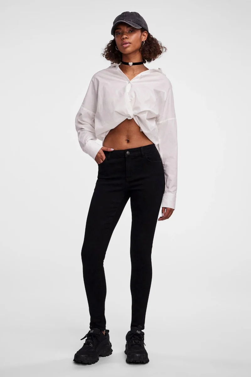 Pieces - Pcdana Skinny Jeans Bl102 - 4438592 Black Denim