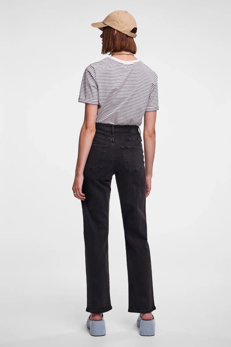 Pieces - Pckelly Straight Jeans Bl102 - 4421715 Black