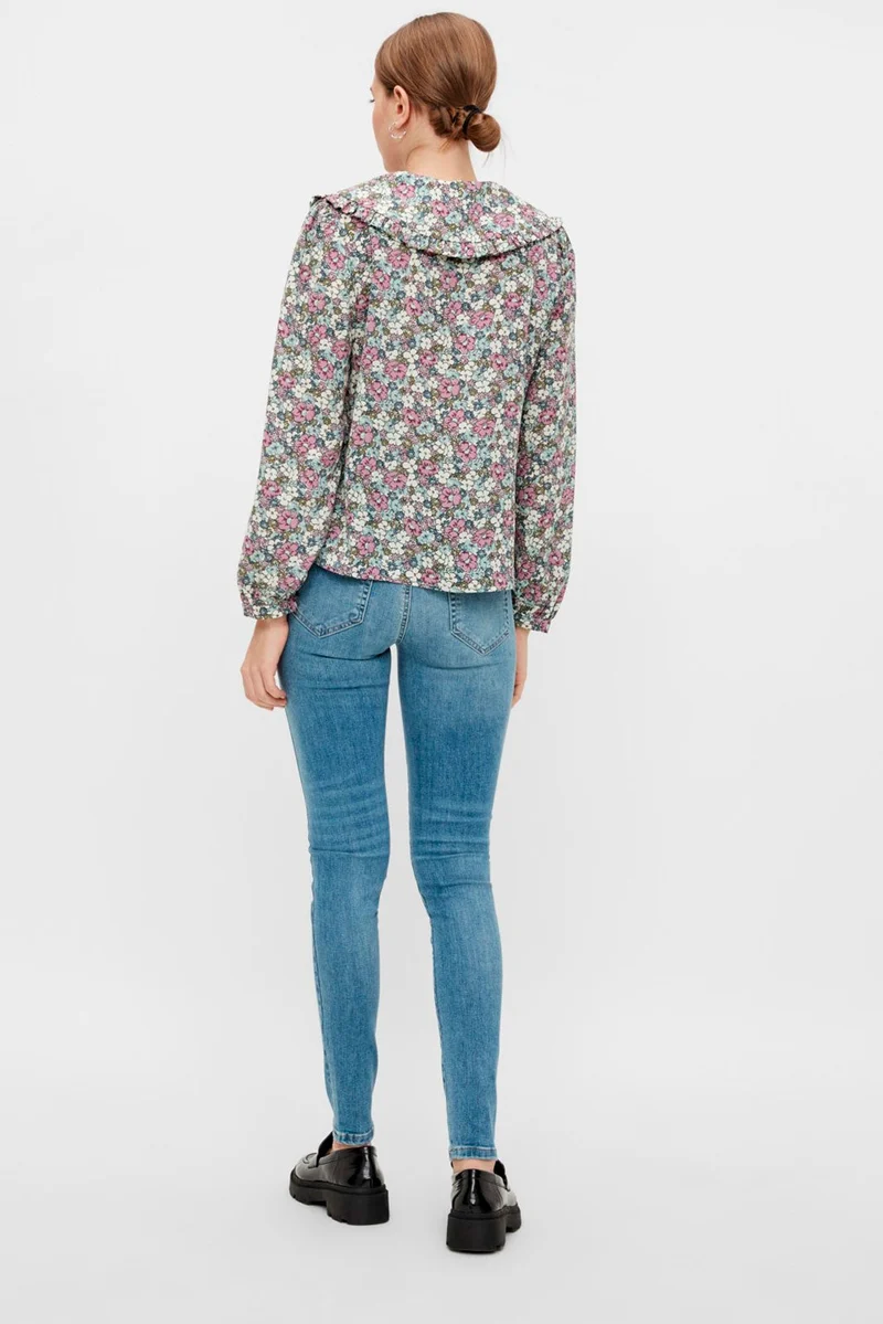Pieces - Delly Skin MW Jeans Noos - Light Blue Denim