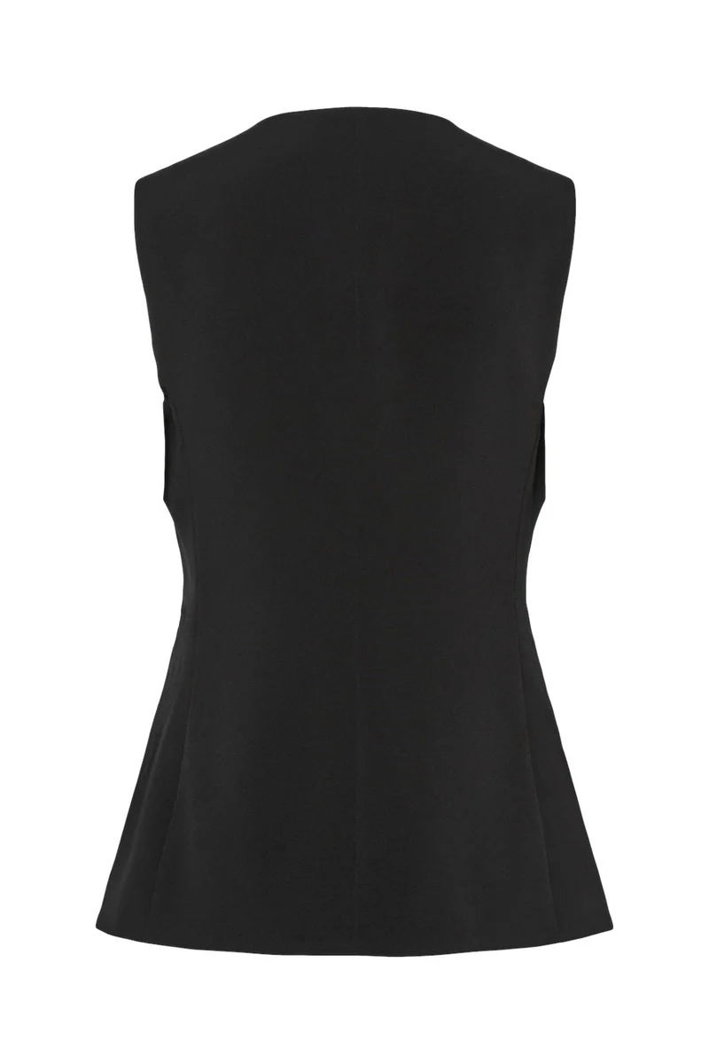 Pieces - Pctempre Long Vest - 4724813 Black