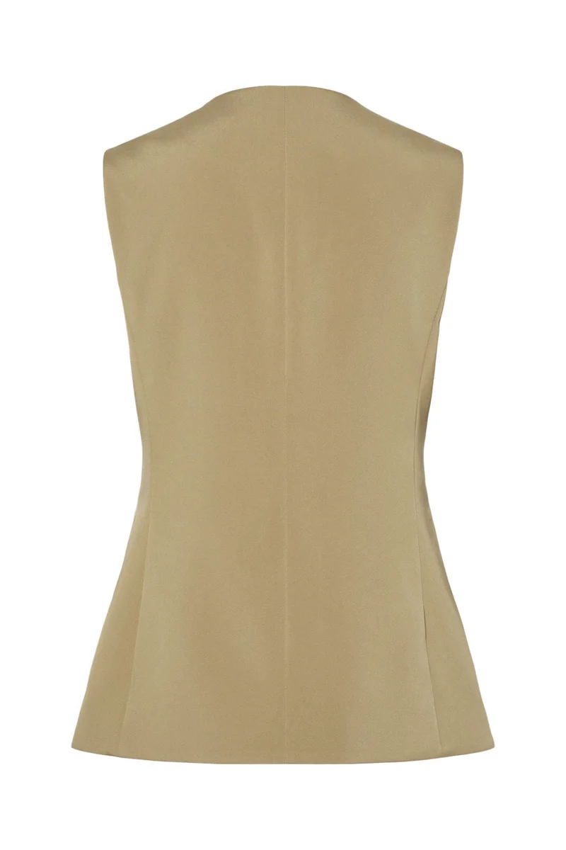 Pieces - Pctempre Long Vest - 4740955 Elmwood