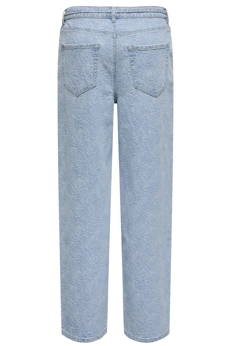 Only - Onlgianna Straight Flower 15352390 - 4802452 - Light Blue Denim