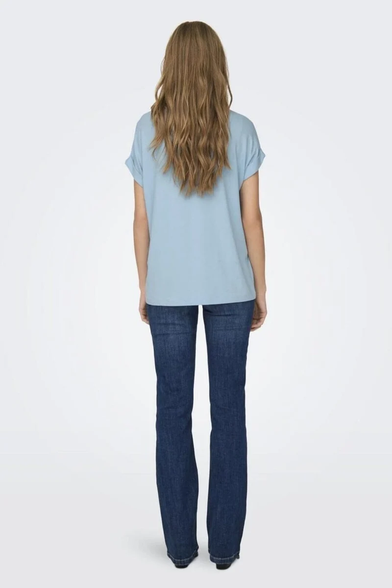 Only - Onlmoster S/S O-Neck Top - 4447962 Clear Sky