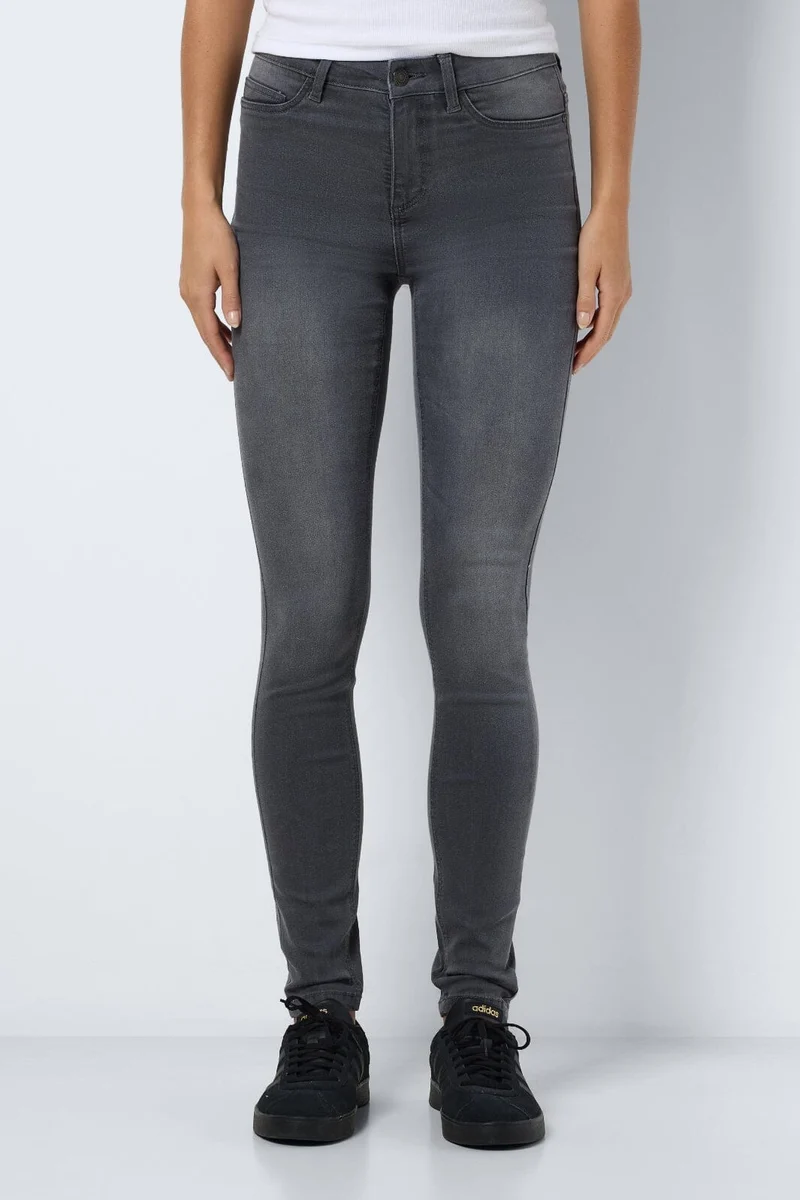 Noisy May - Nmcallie Skinny Vi555Mg Fwd - 4760432 Medium Grey Denim
