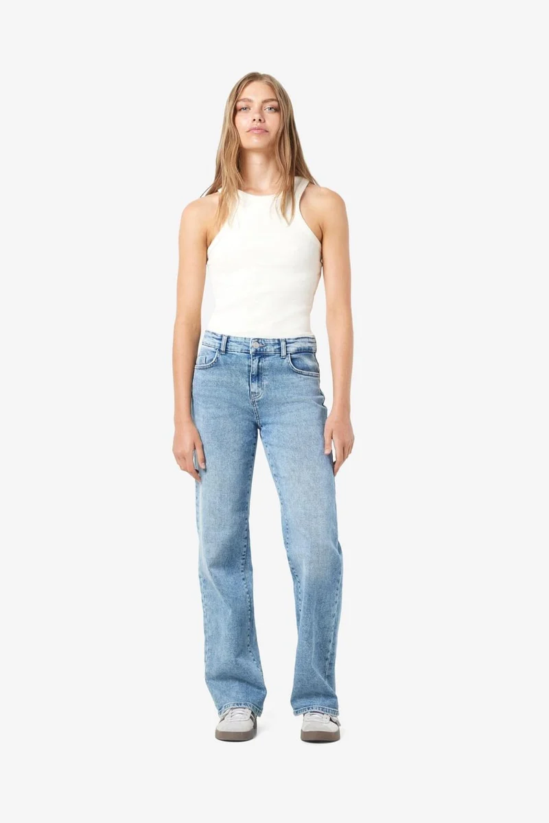 Noisy May - Nmyolanda Nw Wide Jeans Az236Lb Fwd - 4179737 Light Blue Denim