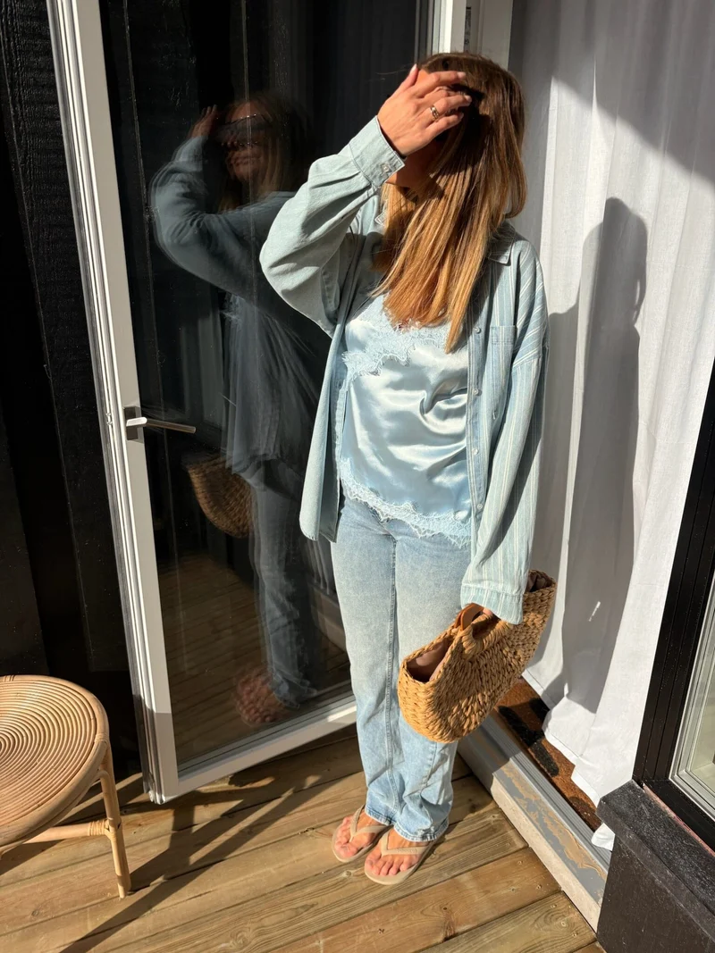 Noisy May - Nmyolanda Nw Wide Jeans Az236Lb Fwd - 4179737 Light Blue Denim