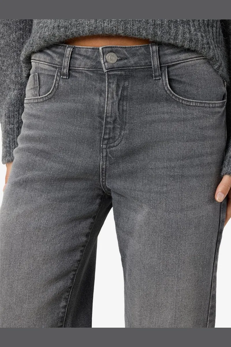 Noisy May - Nmyolanda Nw Wide Jeans Az371Dg Fwd - 4532618 Dark Grey Denim