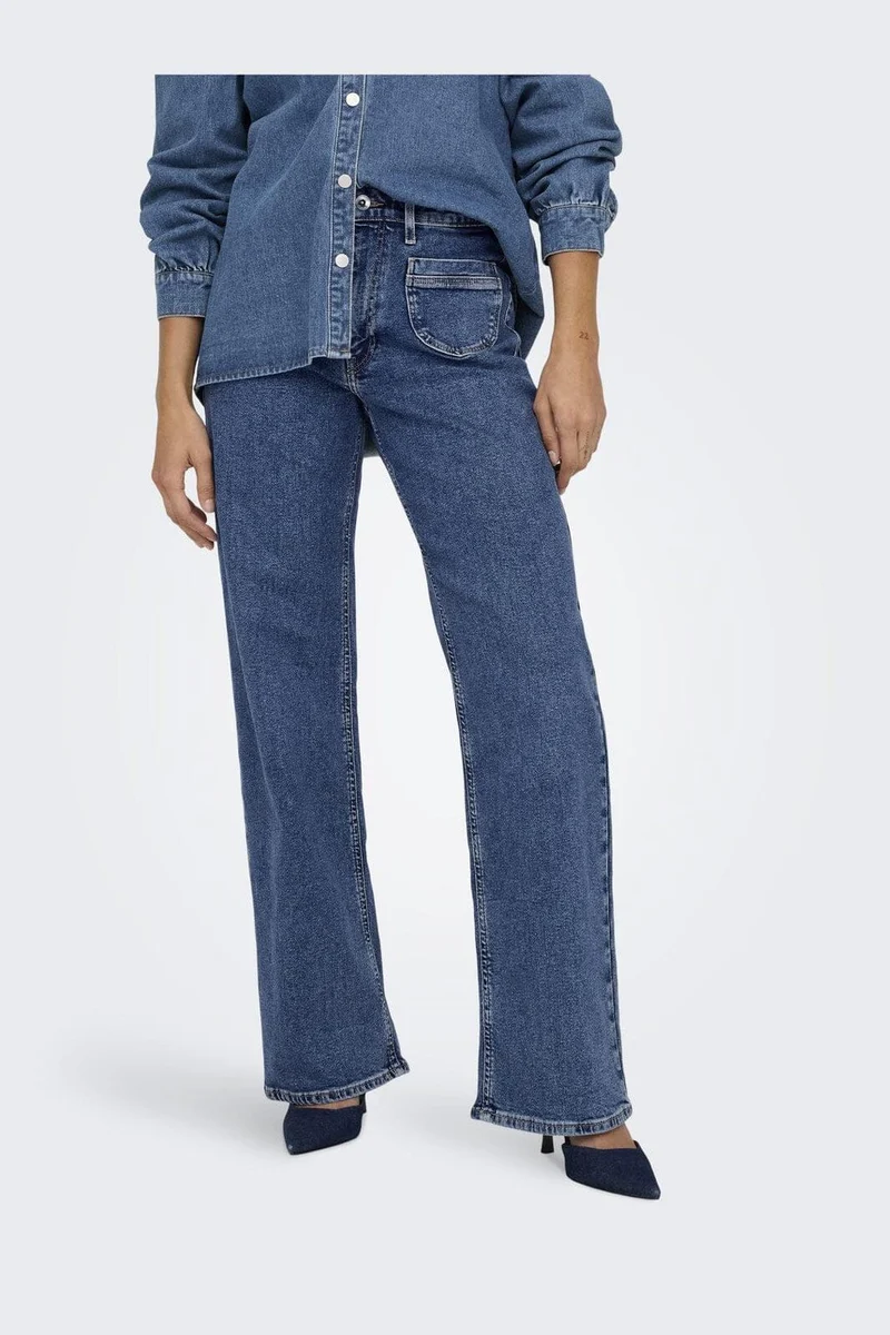 Only - Onljuicy Life Wide Pocket 521Noos - 4429417 Dark Medium Blue Denim
