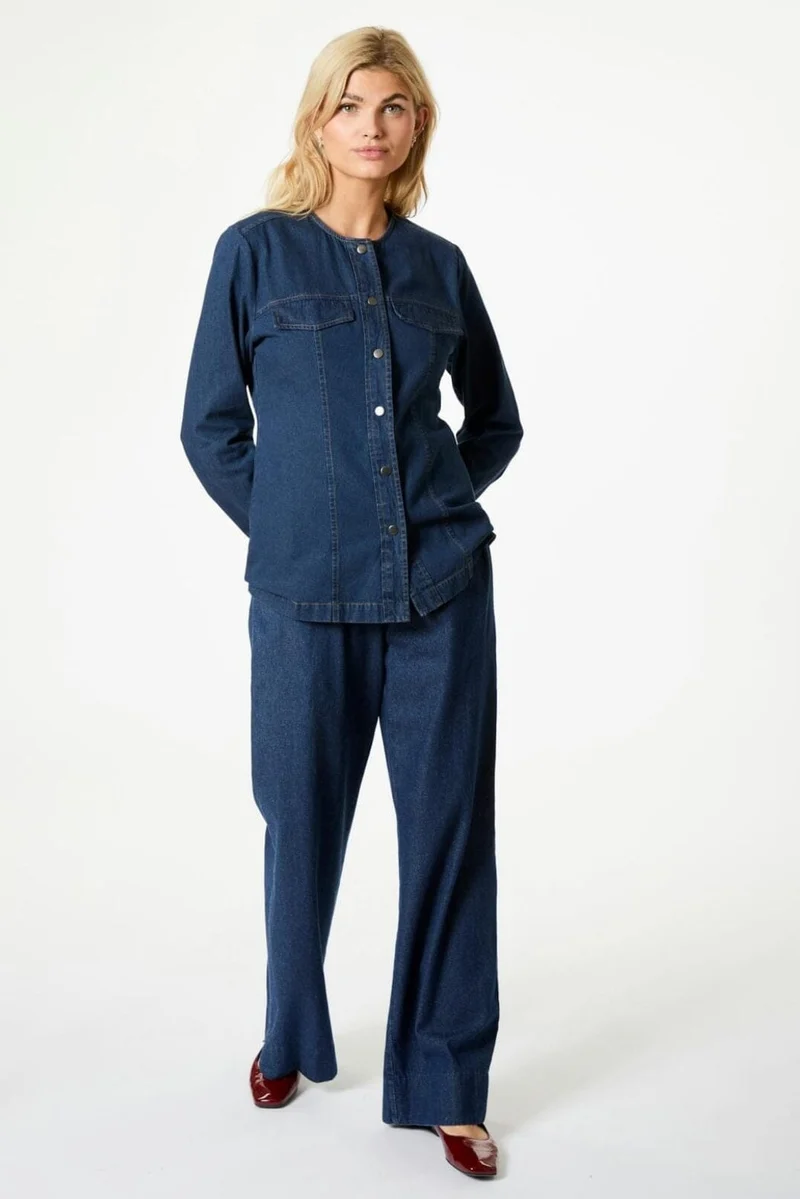 Neo Noir - Yana Denim Long Pants - Dark Blue