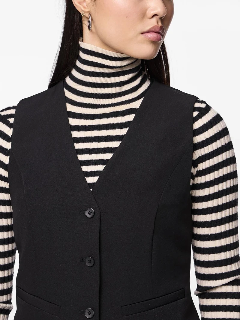 Pieces - Pcbozzy Vest - 4563734 Black