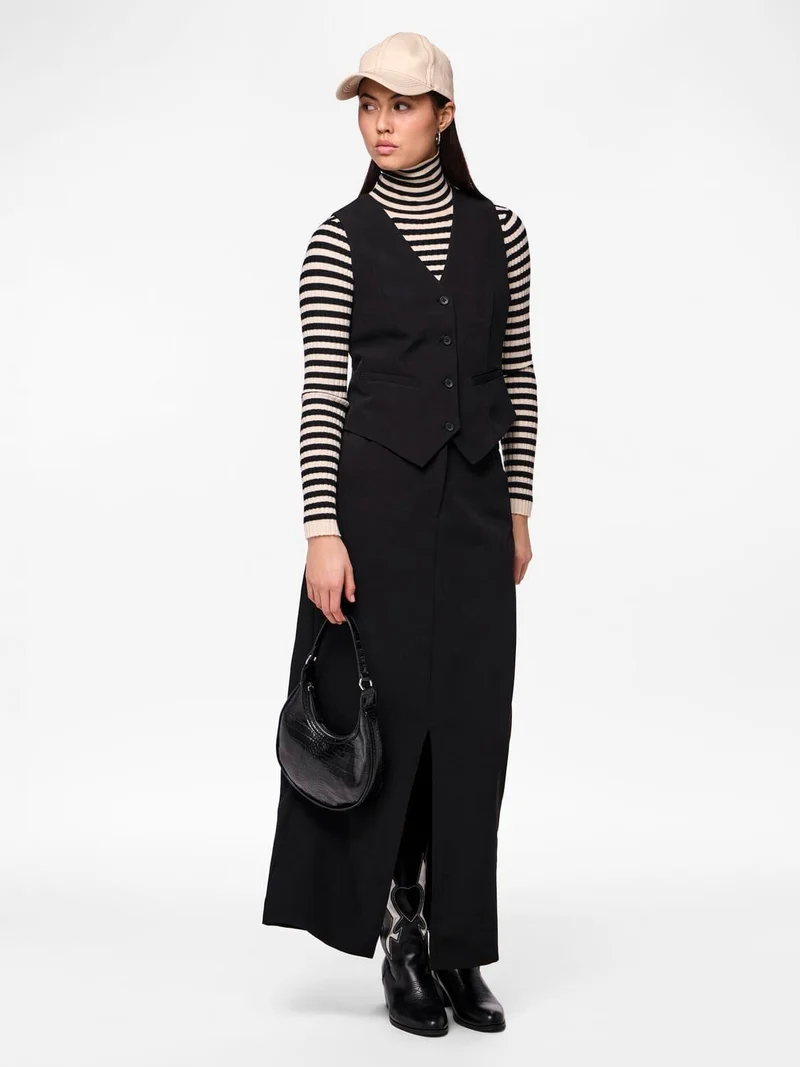 Pieces - Pcbozzy Vest - 4563734 Black